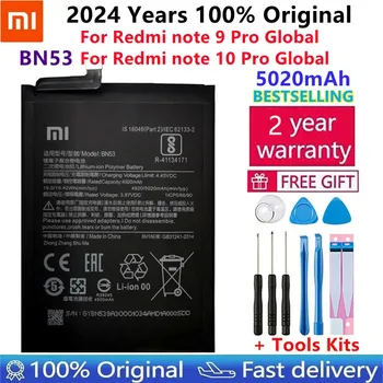 100% Originálne Nové 5020mAh BN53 Náhradné Batérie Pre Xiao Redmi poznámka 9 Pro, Bateria Mobilného Telefónu, Batérie Bezplatné Nástroje