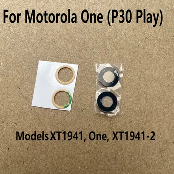 10PCS Späť Fotoaparát, Objektív Skla Pre Motorola Moto Jeden / P30 Hrať Zadný Objektív S Lepidlo Lepidlo Náhradné