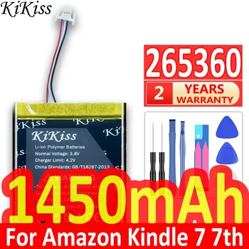 1450mAh Vysokou Kapacitou MC-265360-03 Batérie Pre Amazon Kindle 7 7. Gen 6