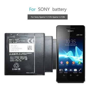 1700mAh BA800 Mobilný Telefón Batéria Pre Sony Xperia S LT26i Arc HD,TAKŽE-02D/V, LT25i