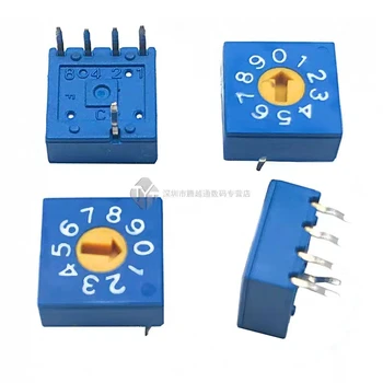 2 KS/Veľa 0-9 Rotačný Encoder Switch 10 Výstroj PCB Kódovací Spínač 8421C Pozitívne Kód 4:1 Prepínač