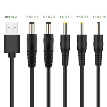 2022 Nové USB DC Port Nabíjanie Kábel Kábel DC/5.5x2.1 5.5x2.5 3.5x1.35 4.0x1.7 2.5x0.7