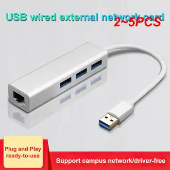 2~5 KS 100/1000Mbps USB C Ethernet, vysokorýchlostné USB 3.0 2.0 RJ45 Rozbočovača Adaptér Pre Notebook IOS, Android, Windows