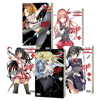 5 Knihy Japonského Manga Book Akame Ga ZABIŤ! Vol 1-5 Grafické Romány Dobrodružné, Inšpiratívne Teenager Komické Knihy