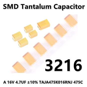 (5 ks) 3216 (Typ A) 10V 15UF ±10% TAJA156K010RNJ 156A 1206 SMD tantal kondenzátor