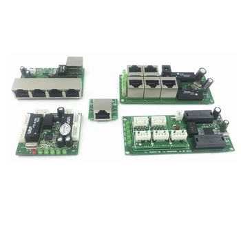 5 pin ethernet switch doska pre modul 10/100mbps 5port prepínač PCBA rada OEM ethernet switch 5 RJ45 Káblové