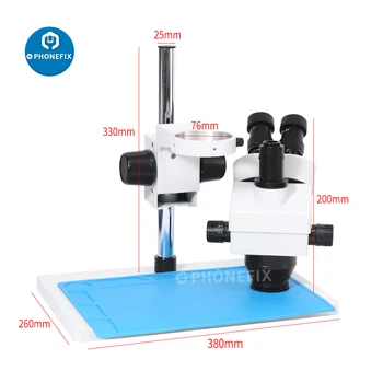 7X-45X 3,5 X-180X Zároveň Hlavná Trinocular Stereo Lupa Mikroskop Priemyselný Inspeciton Microscopio pre Telefón PCB Čip Opravy