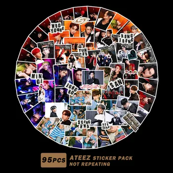 95Pcs Kpop ATEEZ GOT7 Nový Album SVET EP.FIN WIL Nálepky Vysoká Kvalita HD Photo Notebook Pohár Notebook Deco Nálepky Ventilátor Dary