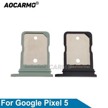 Aocarmo Black Pre Google Pixel 5 Sim Kartu SIM Slot Držiak na Náhradné Diely