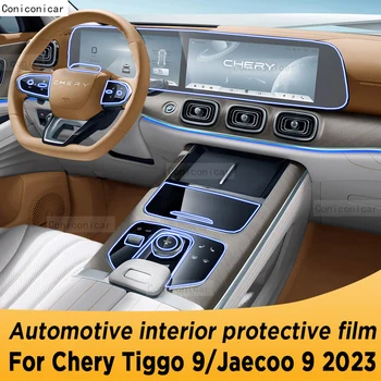 Auto Príslušenstvo Pre Chery TIGGO 9 Jaecoo 9 2023 stredovej Konzoly Ochranný Film Prevodovka Panel Nálepky Anti-scrath Ochrany