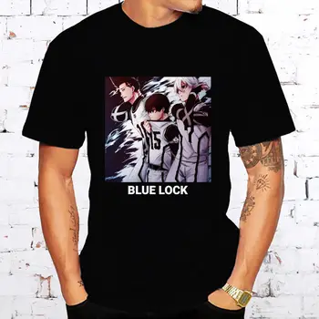 BLUE LOCK T-Shirt Mužov s Krátkym Rukávom Letné Módne Tričko Bežné Biele Tričko Fashion Tee Tričko O-Krku Topy