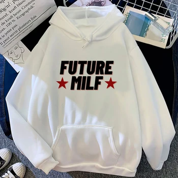 Budúcnosť Milf hoodies ženy gotický y2k estetické sveter ženy Fleece Kapucňou Tričko