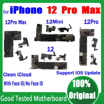 Doprava zadarmo Čisté icloud Doske Pre iPhone 12 PRO MAX Doske Pôvodné Odomknúť Pre iPhone 12 MINI Logic Board 100% Teste