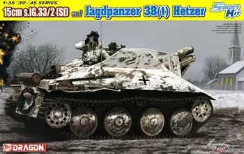 DRAGON 6489 1/35 15 cm s.IG.33/2(Sf) auf Jagdpanzer 38(t) Hetzer Model Auta
