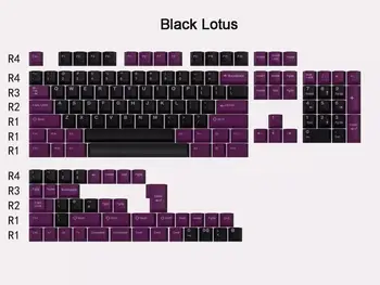 GMK Black Lotus 104+48 Cherry Profil ABS Doubleshot Keycaps Nastaviť pre Cherry MX Mechanické Herné Klávesnice
