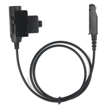 Headset Adapter Taktické U94 PTT Kábel, Zástrčka pre UV-9R Plus UV-XR -A58 -9700 GT-3WP Prenosné Walkie Talkie