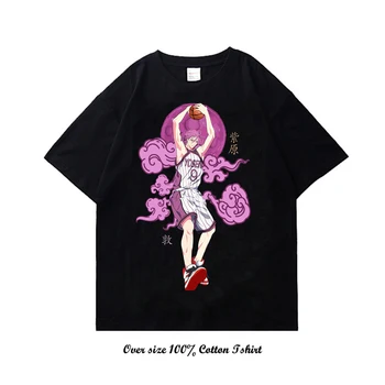 Japonský Kuroko no Kôš T-Shirt Mužov Streetwear Anime, Komiksu, Bavlna Grafické Tričko mužov a žien v lete Nadrozmerné Topy
