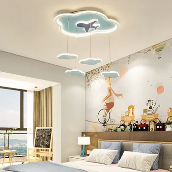 Jednoduché, moderné stropné svietidlo spálňa čítanie tvorivé osobnosti cloud osvetlenie chlapec dievča deti miestnosti stropné lampy