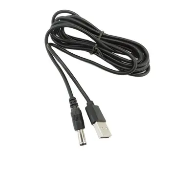 Jednosmerný (DC) Kábel USB 2.0 Male A DC 5,5 mm x 2.5 mm 2.1 mm, Konektor Kábel Zásuvka Line M20