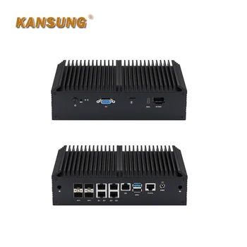 Kansung Denverton Atóm C3338R Dual Core Procesor DDR4 Až 64 G s 5 I226-V 2.5 Gigabit Lan 12V 5A RS-232 Mini PC