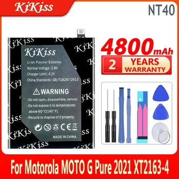 KiKiss Batérie NT40 4800mAh Pre Motorola Moto G Čistého 2021 XT2163-4 Vysokou Kapacitou Bateria