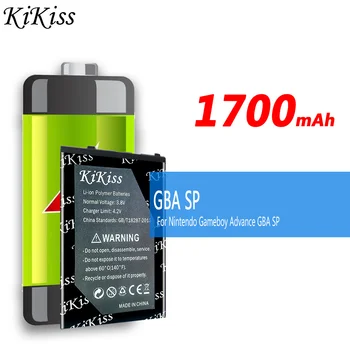 KiKiss Vysoká Kapacita Batérie GBA SP 1700mAh pre Nintendo, Gameboy Advance GBASP Batérie