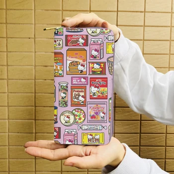 KT Mačka W5581 Módne Anime Držiteľa Karty Cartoon Skladovanie Tašky Mince Kabelke Peňaženku Darček k Narodeninám