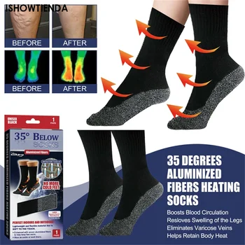 Maximálne Pohodlie Ponožky Aluminized Vlákien Supersoft Kúrenie Ponožky Pánske Dámske Kúrenie Držiaky Ultimate Tepelnej Ponožky