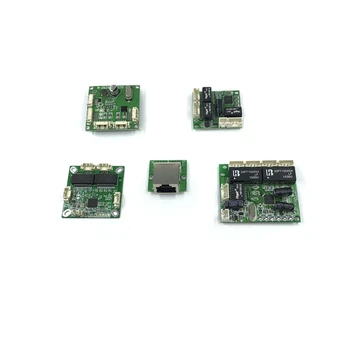 Mini PBCswitch modul PBC OEM modul mini veľkosť 3/4/5 Portov 10/100Mbps Sieťové Prepínače Pcb Dosky mini ethernet switch modul