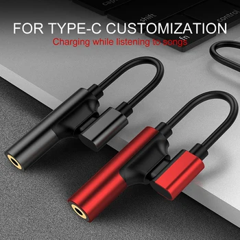 Mini USB Typu C Na 3,5 mm AUX Jack OTG Adaptér pre Huawei P30 Pro Xiao 9 8 Se Oneplus 7 Pro Audio USB napájací Adaptér Kábel pre Slúchadlá