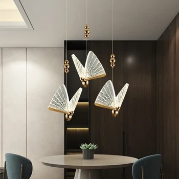 Moderné Stropné Led Luster Motýľ Kreatívny Dizajn závesné lampy na strop Výzdoba Domov, Izba, Kuchyňa Stropné lampy