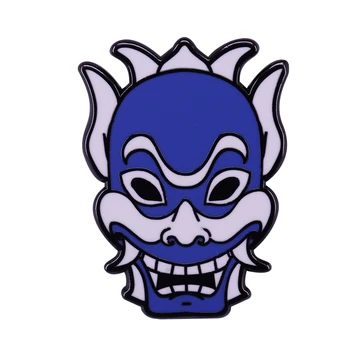 Modrý Duch Maska - Pevný Smalt Pin Ukázať vaše ATLA a osud Bender pride a Striasť všetky putá, ktoré sú záväzné pre vás!