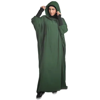 Moslimské Ženy S Kapucňou Maxi Šaty Ramadánu Islamské Oblečenie Modlitba Odev Režijné Eid Kaftan Abayas Arabčina Župan Abayas Skromné Šaty