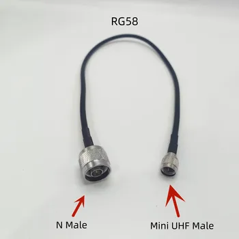 Nové 50-3 Kábel RG58 N Mužskej Mini UHF Samec Konektor ANTÉNNY Koaxiálny Jumper Pigtail Kábel Pre Rádio Anténa