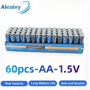 Nové 60PCS Jednorazové Suché Alkalické Batérie AA 1,5 V Batérie, Vhodná Pre Fotoaparát, Kalkulačka, Budík, Myš, Diaľkové Ovládanie