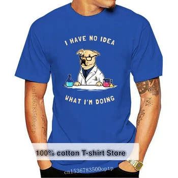 Nové Laboratórium T-shirt Mužov Zábavné Geek Tees nemám Potuchy, Čo Robiť Mens Tshirt Je Pes Labrador Blue Print Topy Pre Študentov Swag Chemistr