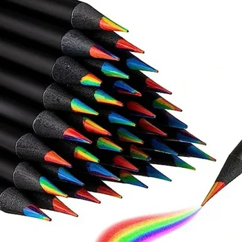 Nový 4 Farebné Ceruzky Rainbow Pero Gradient Magic Študent Maľované Štetcom Jedným Ťahom Multi Farby Pastelka