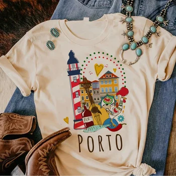 Portugalsko t-shirts ženy manga streetwear t shirt dievča 2000s zábavné oblečenie