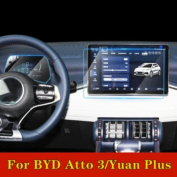 Pre BYD Atto 3 Yuan Plus 2022 2023 Auto Styling GPS Navigácie Tvrdeného Skla Film Screen Protector Kryt Ochranný Film