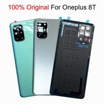 Pre OnePlus 8T+ 5G Originálne Batérie Zadný Kryt Skla Zadných Dverí Bývanie Panel Prípade náhradou Za Jeden Plus 1+ 8T 8 T Objektív