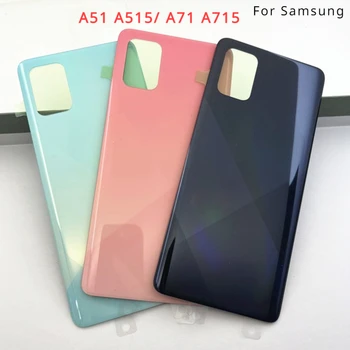 Pre Samsung Galaxy A51 A515 A71 A715 Pôvodné Telefónne Bývanie Prípade Batéria Zadný Kryt Zadné Dvere Kryt Objektívu Náhradné Časť