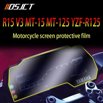 Pre YAMAHA R15 V3 MT15 MT-15 YZF-R125 MT-125 2017-2020 Motocykel Klastra Ochrane proti Poškriabaniu Film Tabuli Screen Protector