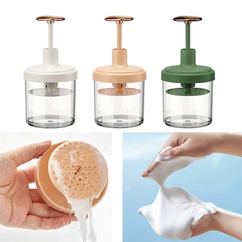 Prenosné Pena Maker Pohár Push Typ Automatické Jar Bublina Foamer Maker Facial Cleanser Pena Pohár Body Wash Bublina Maker Bubbler