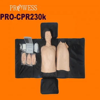 PRO-CPR230K Hot Predaj Polovicu Tela CPR Školenia Manikin s Radič Havarijné Školenia pre Zdravotníckych Vyučovacie anatomické manikin