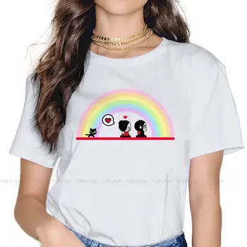 Pucca China Doll Tričko pre Ženu Dievča Smiešne, Lásky Rainbow 5XL Letné Tee Tričko Vysokej Kvality Trendy