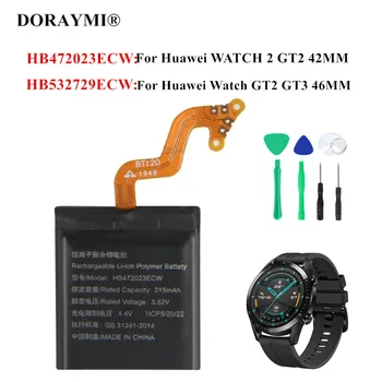 Pôvodné HB472023ECW HB532729ECW Náhradnú Batériu Pre Huawei Sledovať GT2 GT 2 46 mm 42mm Batérie+Nástroje
