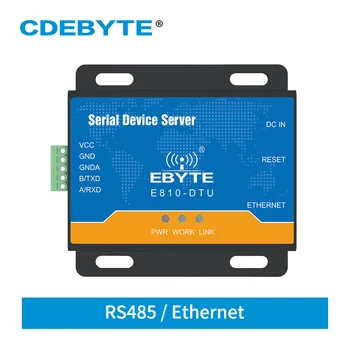 RS485 do siete Ethernet RJ45 Sériový Port Server Transparentný Prenos TCP UDP 100M Plný Duplex Modbus RTU Modem E810-DTU(RS485)-V2