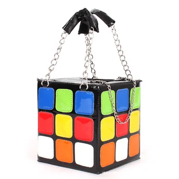 Rubikova Kocka taška nové módne osobnosti roztomilý štýl účtovná žien taška