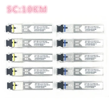 SC optický SFP modul 1,25 G SC 10KM 1310/1550nm jednovláknová Optický SFP Modul Vysielača PRE onú exkluzivitu OLT5 páry kompatibilita