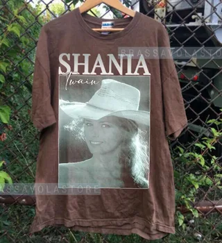 Shania Twain tričko, Dar,, bavlna TEPLÉ tričko, dar, ventilátor, dar Otec, nové